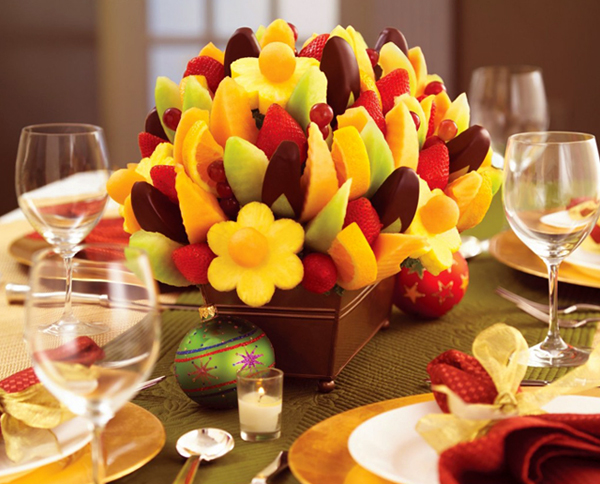 Enfeite de Natal - Arranjo de frutas